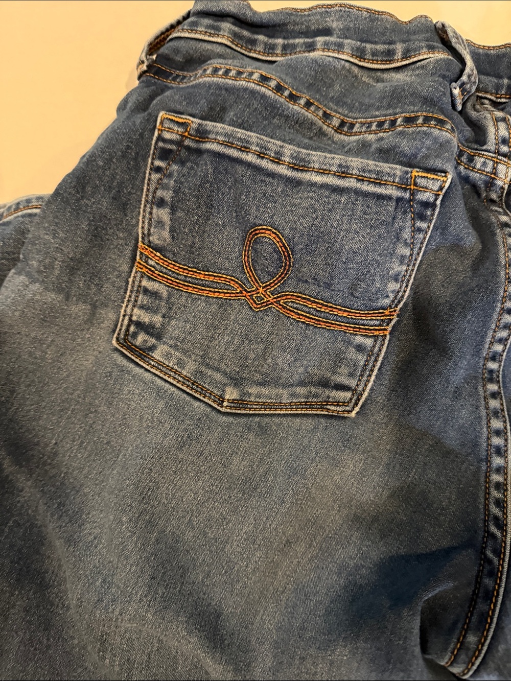 Lucky Brand Classic Mid to Dark Blue Sophia Straight Leg Jeans - Picture 8 of 12